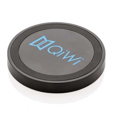 Logo trade promotional giveaways image of: 5W wireless charging pad round