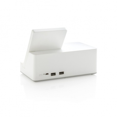 Logo trade corporate gift photo of: Ontario 5W wireless charger with speaker