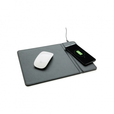 Logo trade promotional gifts picture of: Mousepad with 5W wireless charging