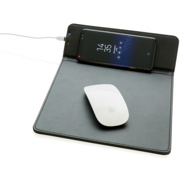 Logotrade promotional item image of: Mousepad with 5W wireless charging