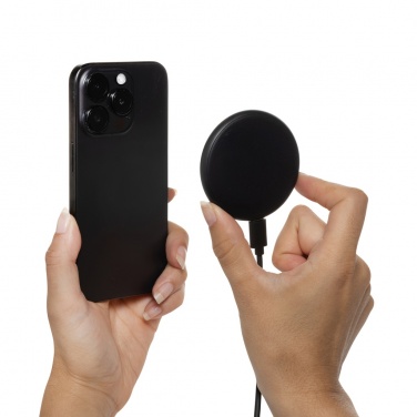 Logotrade advertising products photo of: Magnapad 15W RCS rplastic magnetic 3 in 1 charging pad