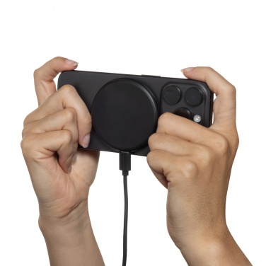 Logo trade corporate gifts picture of: Magnapad 15W RCS rplastic magnetic 3 in 1 charging pad