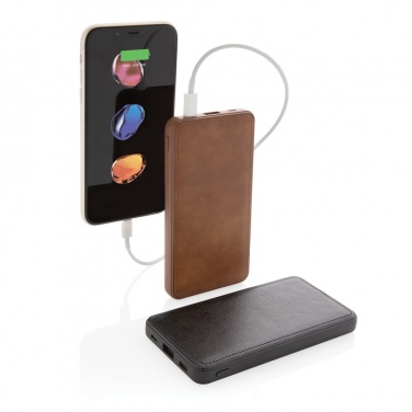 Logo trade promotional products picture of: Tusca 10.000 mAh PU powerbank