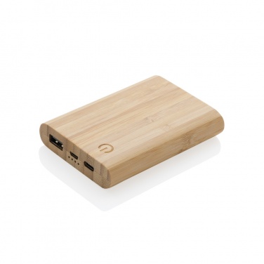 Logotrade promotional product image of: Bamboo 5.000 mAh powerbank