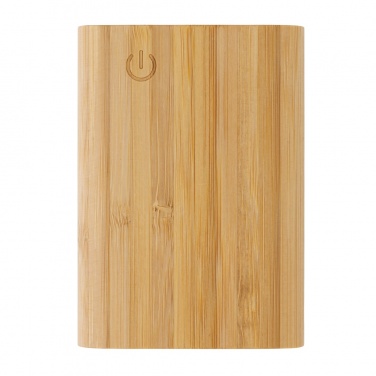 Logo trade corporate gifts picture of: Bamboo 5.000 mAh powerbank