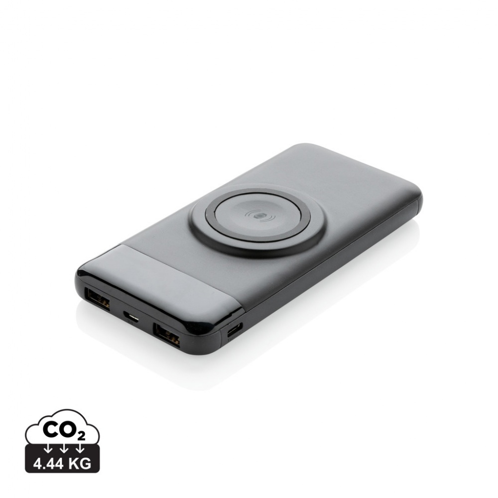 Logo trade business gifts image of: 10.000 mah wireless powerbank with watch charger