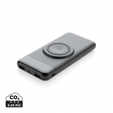 Logo trade promotional gift photo of: 10.000 mah wireless powerbank with watch charger
