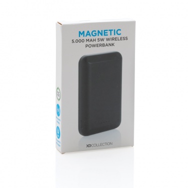 Logotrade promotional products photo of: Magnetic 5.000 mAh 5W wireless powerbank