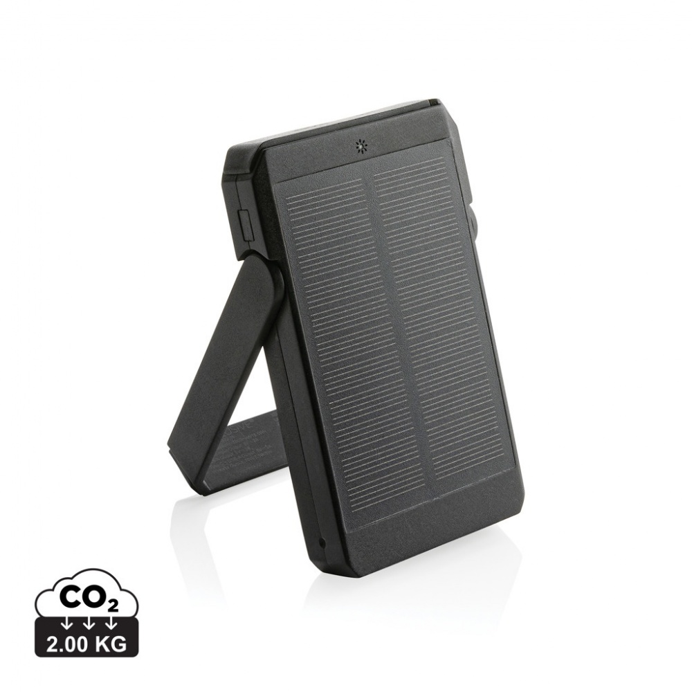 Logotrade business gifts photo of: Skywave RCS rplastic solar powerbank 5000 mAh 10W wireless
