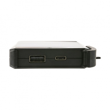 Logo trade promotional giveaways image of: Skywave RCS rplastic solar powerbank 5000 mAh 10W wireless