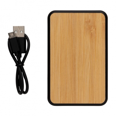 Logo trade promotional gift photo of: RCS recycled plastic 5.000 mAh Powerbank