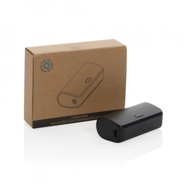 Logo trade promotional products picture of: FlashCharge RCS rplastic 5000 mah fast charge powerbank