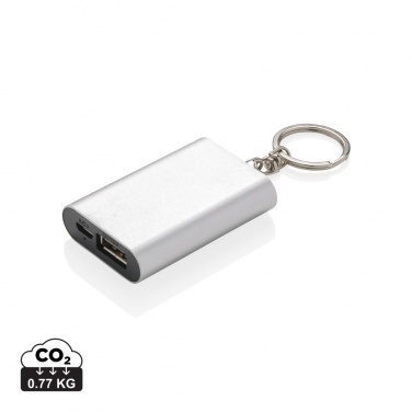 Logo trade promotional gifts image of: 1.000 mAh keychain powerbank