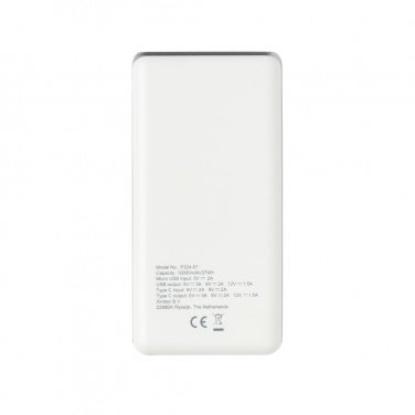 Logo trade promotional products image of: Ultra fast 10.000 mAh powerbank with PD
