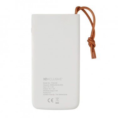 Logo trade promotional products image of: Aria 8.000 mAh 5W wireless charging powerbank