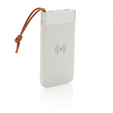 Logo trade promotional items picture of: Aria 8.000 mAh 5W wireless charging powerbank