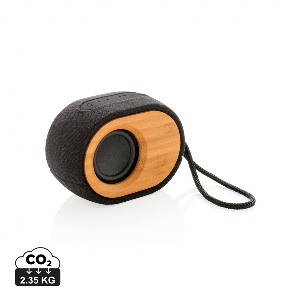 Logo trade promotional giveaways image of: Bamboo X  speaker