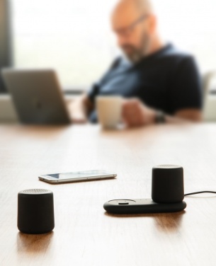 Logotrade corporate gift picture of: Double induction charging speaker