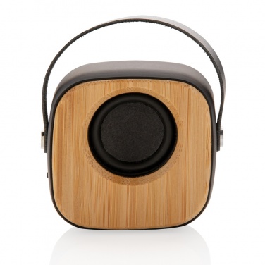 Logo trade corporate gifts picture of: Bamboo 3W Wireless Fashion Speaker