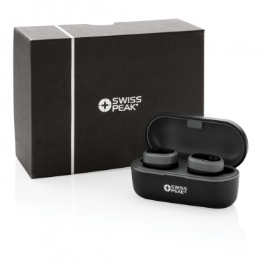 Logo trade business gift photo of: Swiss peak TWS earbuds