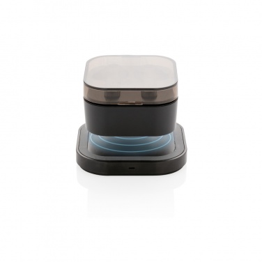 Logo trade promotional items picture of: TWS earbuds in wireless charging case