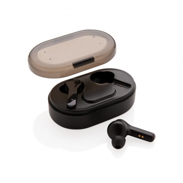 Logotrade promotional items photo of: Light up logo TWS earbuds in charging case