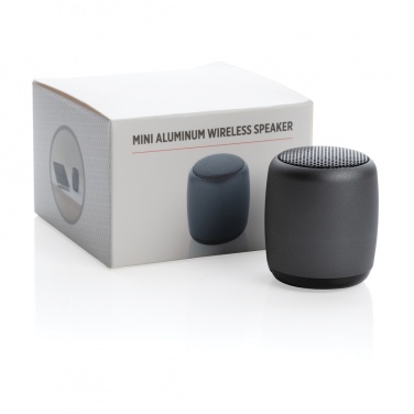 Logo trade corporate gift photo of: Mini aluminium wireless speaker