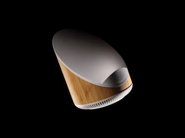 Logo trade promotional item photo of: Ovate bamboo 5W speaker with 15W wireless charger