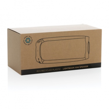 Logotrade business gift image of: RCS recycled plastic Lightboom 10W speaker