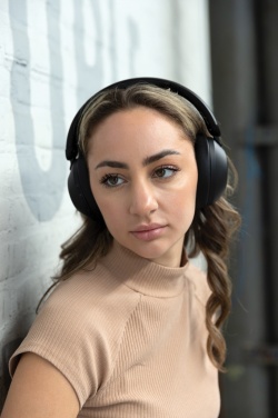 Logo trade promotional giveaway photo of: Urban Vitamin Cupertino RCS rplastic ANC headphone