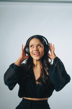 Logo trade promotional products image of: Urban Vitamin Cupertino RCS rplastic ANC headphone