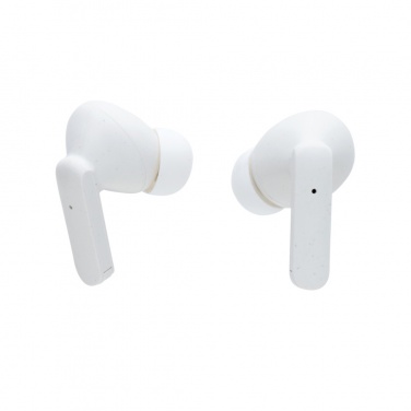 Logo trade advertising product photo of: Oregon RCS recycled plastic and cork TWS earbuds