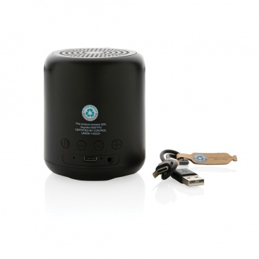 Logotrade corporate gifts photo of: RCS certified recycled plastic 5W Wireless speaker