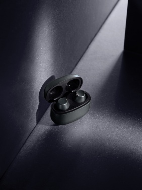 Logo trade advertising products picture of: Terra RCS recycled aluminium wireless earbuds