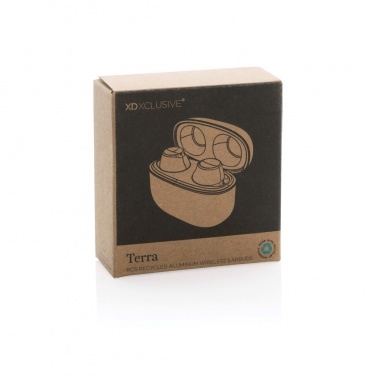 Logotrade business gifts photo of: Terra RCS recycled aluminium wireless earbuds
