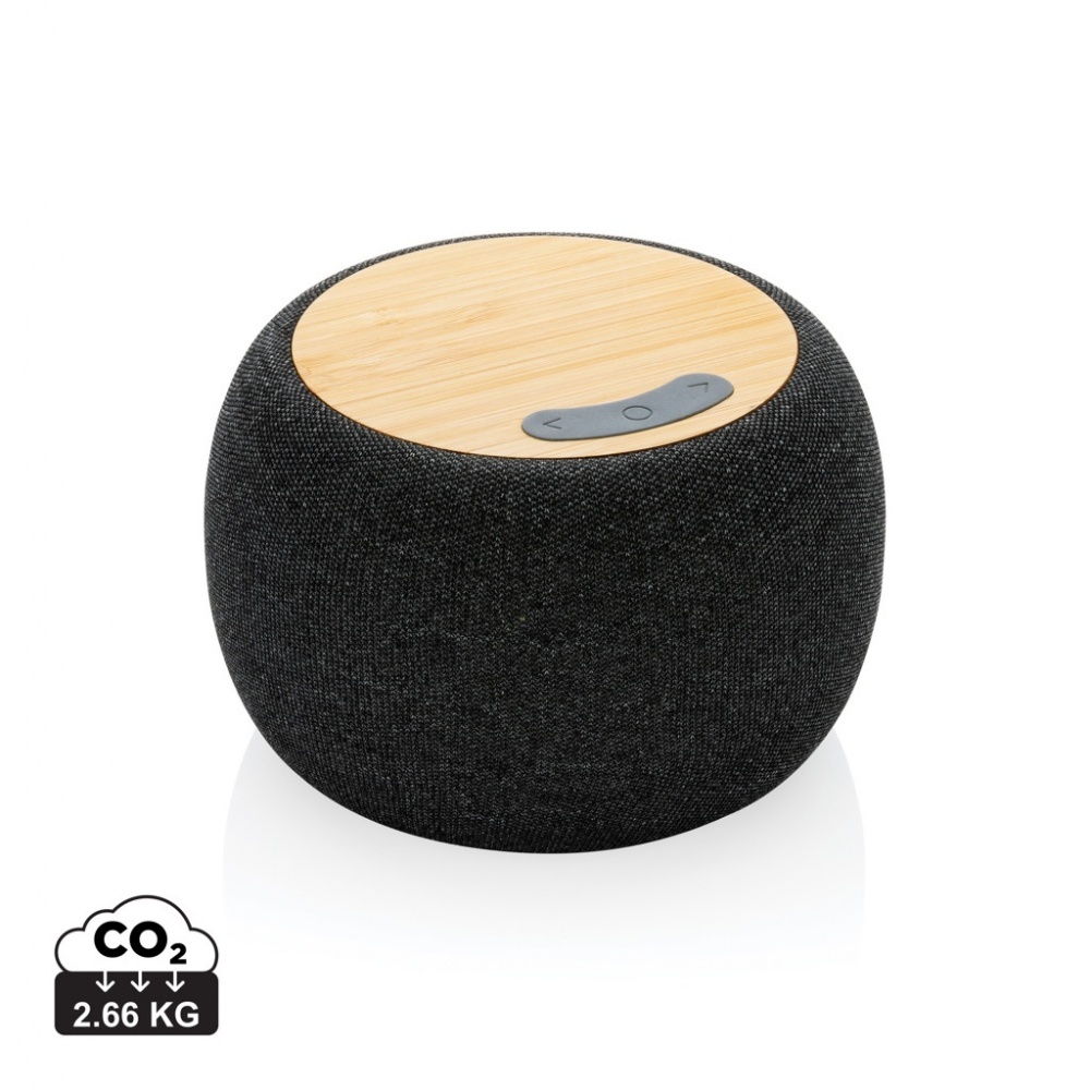 Logotrade corporate gift image of: RCS Rplastic/PET and bamboo 5W speaker