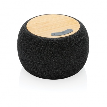 Logo trade advertising products image of: RCS Rplastic/PET and bamboo 5W speaker
