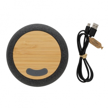 Logo trade promotional products picture of: RCS Rplastic/PET and bamboo 5W speaker