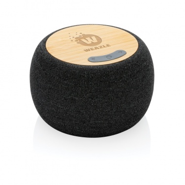 Logo trade promotional merchandise photo of: RCS Rplastic/PET and bamboo 5W speaker