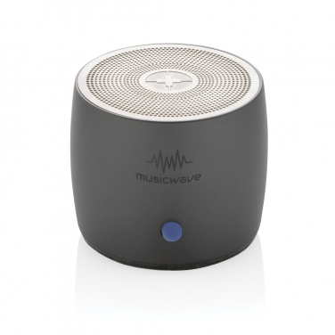 Logotrade promotional giveaway picture of: Swiss Peak RCS recycled aluminum 3W bass speaker