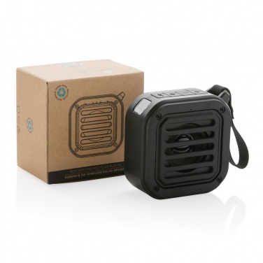 Logotrade promotional gift picture of: 3W RCS recycled plastic wireless sunwave solar speaker