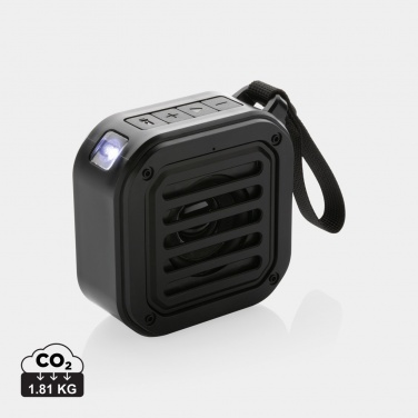 Logo trade advertising products image of: 3W RCS recycled plastic wireless sunwave solar speaker
