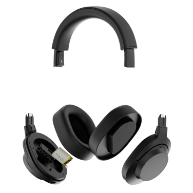 Logotrade business gift image of: Irvine RCS recycled and repairable ANC wireless headphone