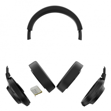 Logo trade advertising products image of: Irvine RCS recycled and repairable ANC wireless headphone