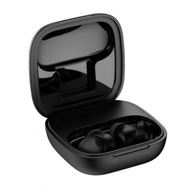 Logo trade promotional items image of: Lakewood RCS recycled and repairable wireless earbuds