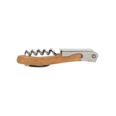 Logo trade promotional merchandise photo of: Wooden Corkscrew