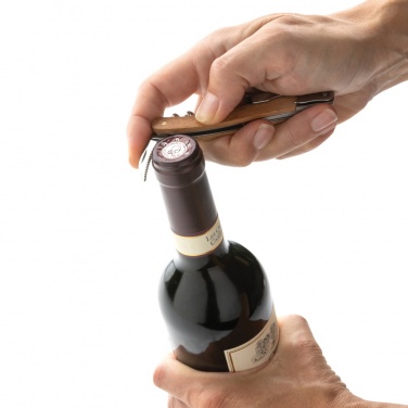 Logo trade promotional gifts image of: Wooden Corkscrew