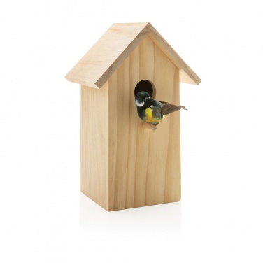 Logo trade business gift photo of: Wooden birdhouse