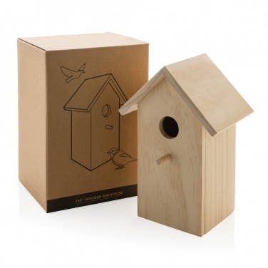 Logotrade promotional product image of: Wooden birdhouse
