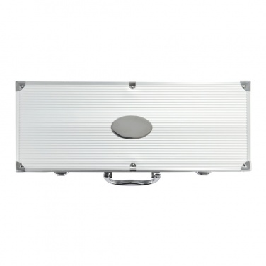 Logo trade promotional giveaways picture of: 12 pcs barbecue set in aluminium box